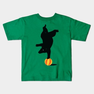 Bear on a ball Kids T-Shirt